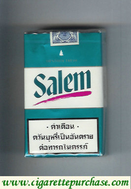 Salem Menthol Fresh with red line cigarettes soft box